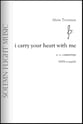 i carry your heart with me SATB choral sheet music cover